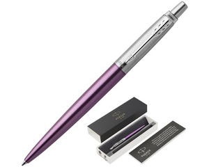 Ручка шариковая Parker Jotter Victoria Violet CT цвет чернил синий цвет корпуса сиреневый (артикул производителя 1953190)